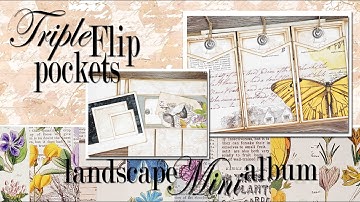 Triple Flip Pocket Page + Fussy Cut Tuck + Photo Mat Inserts + Tag Inserts