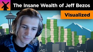 xQc Reacts to The Insane Scale of Jeff Bezos' Wealth Visualized