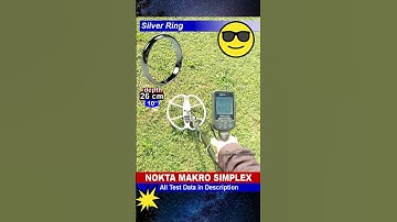 Nokta Makro Simplex 👉😀👍metal detector Test with Silver Ring #metaldetectors #noktasimplex