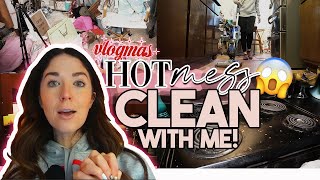 Vlog Style Clean With Me | Deep Cleaning my Kitchen because It is a DISASTER #vlogmas