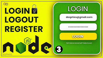 Node.Js Login and Registration with Database | Login, Logout and User Authentication | 3/3 |
