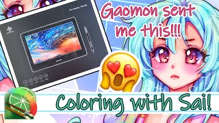 【Tutorial】Coloring Tutorial With GAOMON PD1320 Pen Display + Unboxing (Paint Tool Sai 2) 【Tutorial】Coloring Tutorial With GAOMON PD1320 Pen Display + Unboxing (Paint Tool Sai 2)