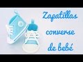 Cómo hacer zapatillas converse de bebé con fondant | Mi tarta preferida