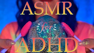 ASMR for ADHD Mesmerizing Triggers Every 8 Seconds 💜(No Talking)💜Tapping/Scratching/Massage & More!