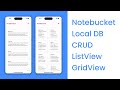 Flutter Tutorial | Local Database | CRUD | ListView & GridView