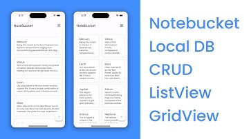 Flutter Tutorial | Local Database | CRUD | ListView & GridView