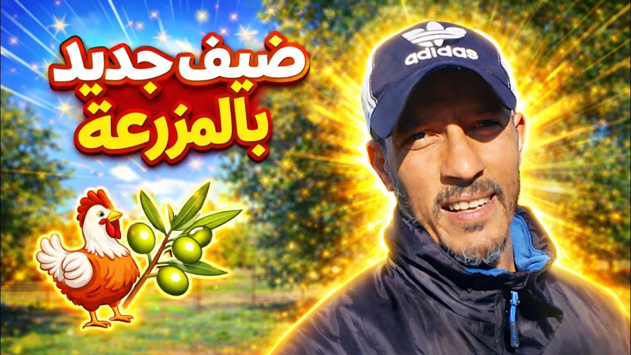 🔴 أول يوم للضيف الجديد في المزرعة  | العناية بالدجاج و الماعز ، صباغة الحظيرة، نقش الارض لزراعة 😍