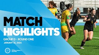Group D Highlights, January 31 2026 Concacaf Womens Under-17 Qualifiers