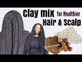 DIY CLAY MASK FOR HEALTHY HAIR GROWTH with Bentonite Clay and Aritha Powder