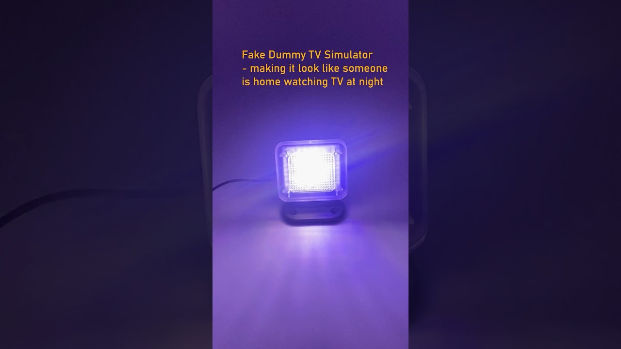 Advanced Burglar Deterrent Device, Fake Dummy TV Simulator, Dummy Home Security Device with Lights