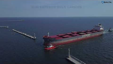 Loading Polish Metallurgical Coke in Gdynia  - MV Regina Oldendorff