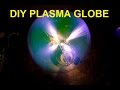 Simple plasma globe from a large light bulb