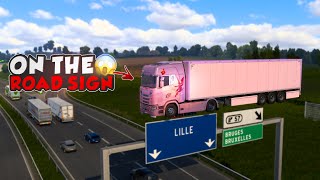 Noobs On The Road - Noob On The Sign Funny Moments - Ets2 Multiplayer