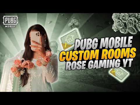 PUBG LIVE CUSTOM ROOMS CHALLENGES & UC GIVEAWAYS #rosegamingyt #pubgmobile #live