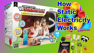 VR SCIENCE LAB Static Electricity Balloon Experiment That You Can Do at Home w/Professor Maxwell