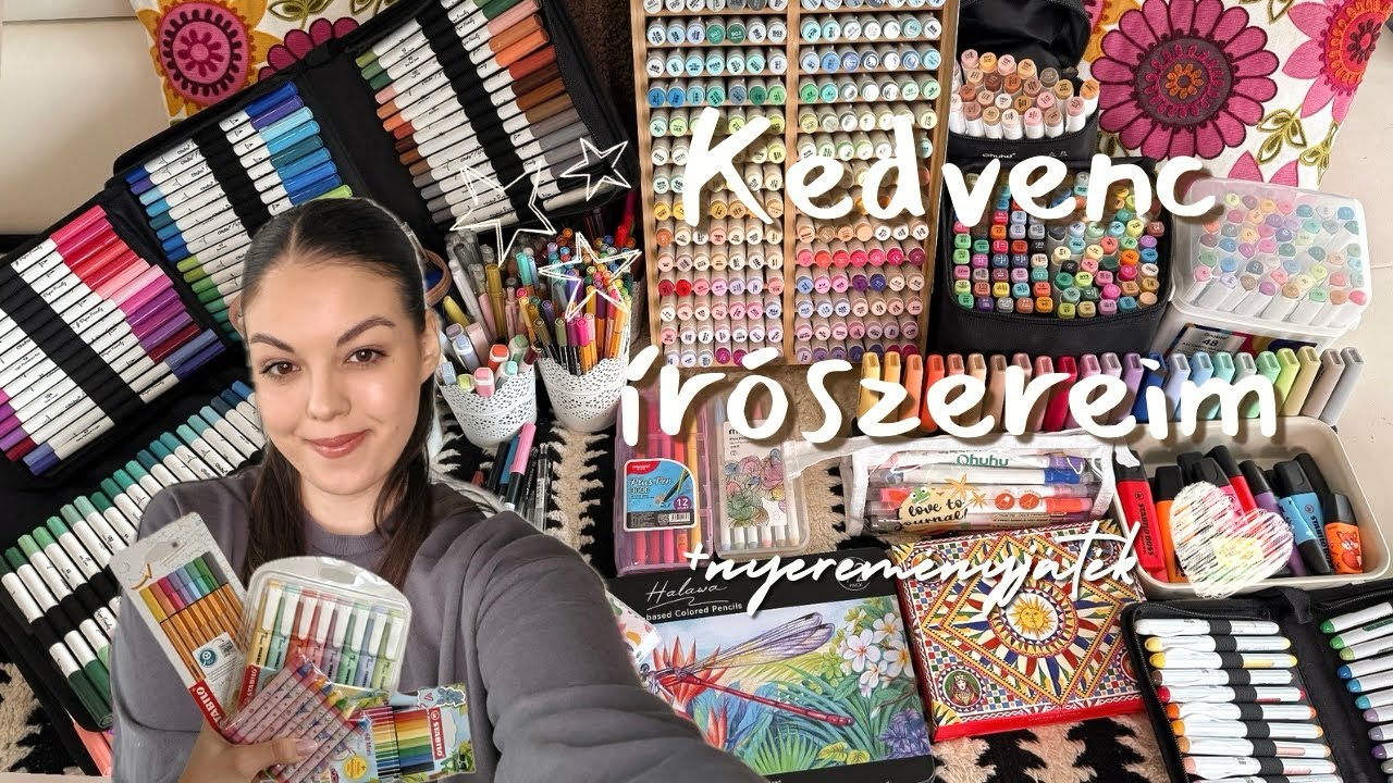KEDVENC ÍRÓSZEREIM ✍🏼🖊️ | Filcek, szövegkiemelők, tollak, ceruzák 🎀