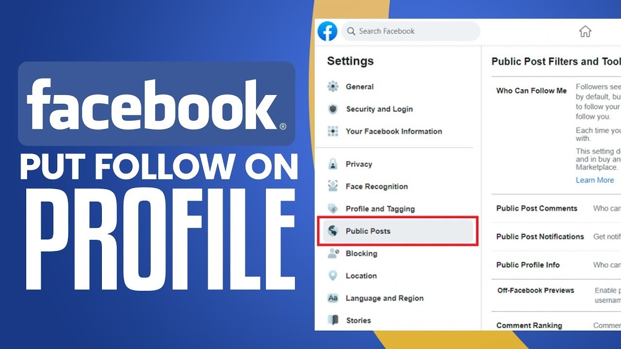 How To Put Follow On Facebook (2023) Simple Tutorial YouTube