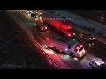 10-28-2023 Golden, CO - Winter Storm Causes Gridlock Traffic-Multiple Accidents *drone*