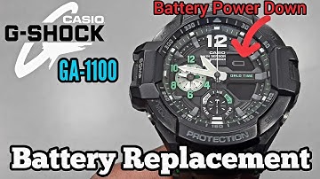 Casio G-Shock GA-1100 Battery Change or Replacement Tutorial | SolimBD