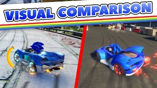Sonic Racing: CrossWorlds vs. Sonic & All Stars Racing Transformed Graphics Comparison