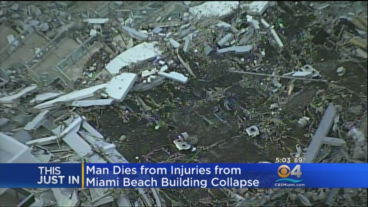 Worker Dies 11 Days After Miami Beach Building Collapse - YouTube
