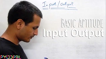 Input Output Theory (Aptitude Test) Video l Pyoopel.com