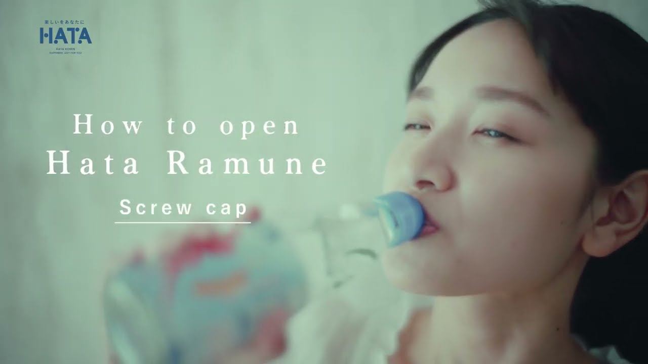 How to open Hata Ramune - screw cap  version