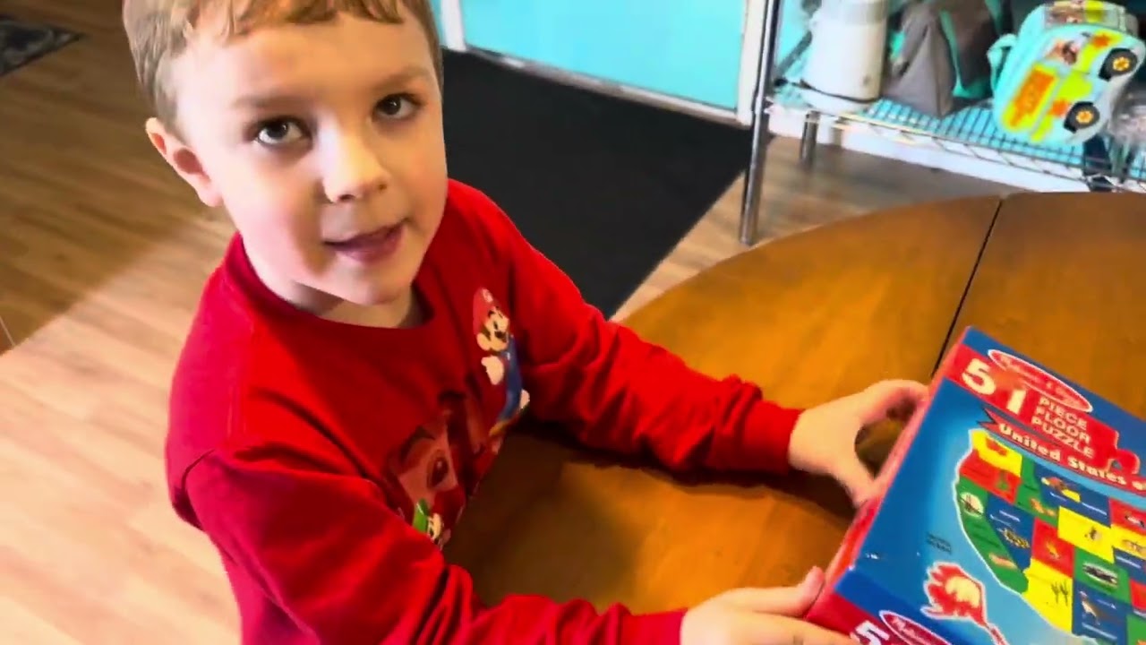 Giant States Floor Puzzle we found at Goodwill