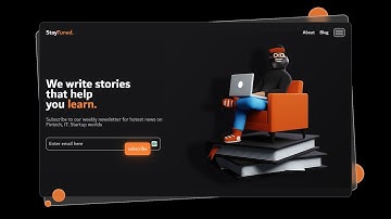 Newsletter Landing Page Using HTML & CSS