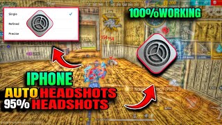 iPhone headshot setting for ff | iPhone auto headshot setting free fire | iPhone headshot setting 