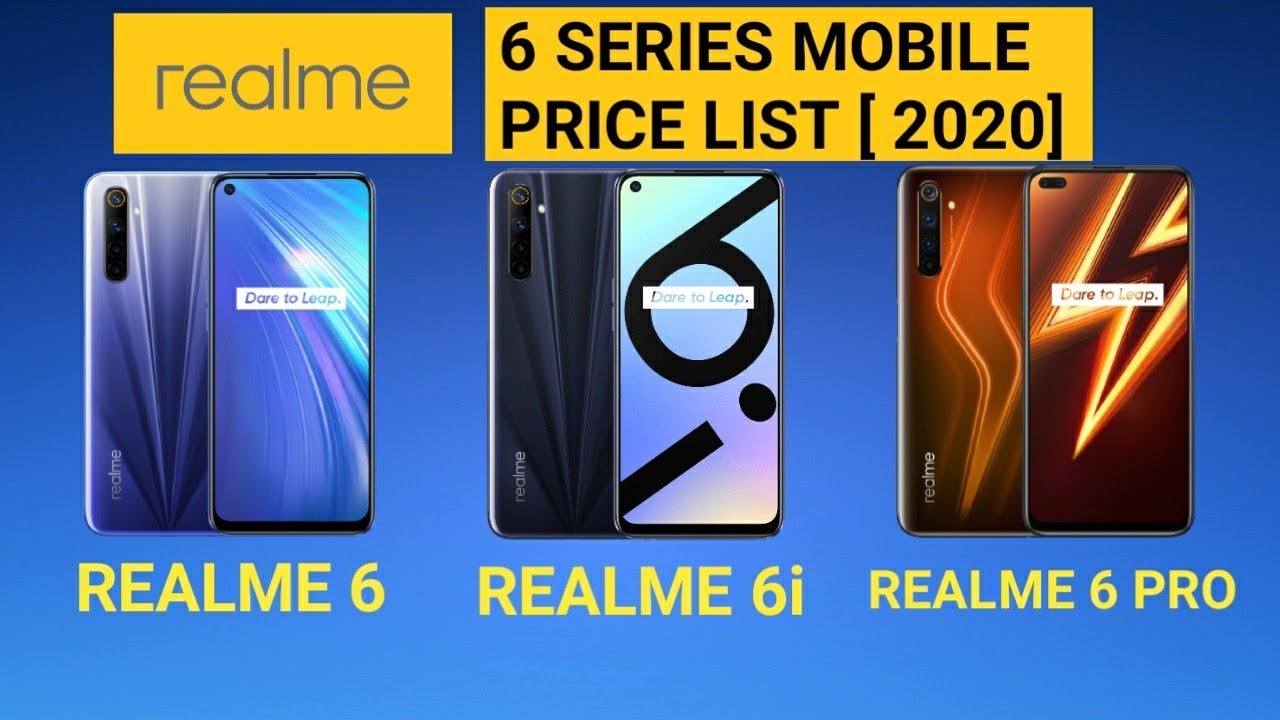Realme 6 Series Mobile Price List 2020 | realme 6 | realme 6i | realme 6 pro | Review | J Social Net