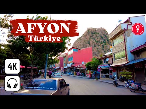 AFYON - Türkiye 🇹🇷 4K FULL Walking Tour City Center, Yeşilyol, Merkez