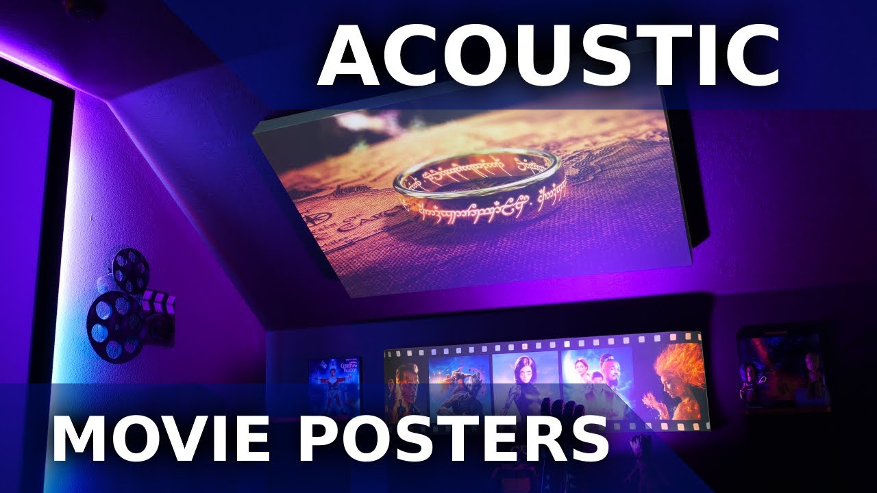 Building Acoustic Panel Movie Posters for our Home Theater! Step by