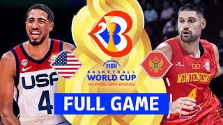 USA v Montenegro | Full Basketball Game | FIBA Basketball World Cup 2023