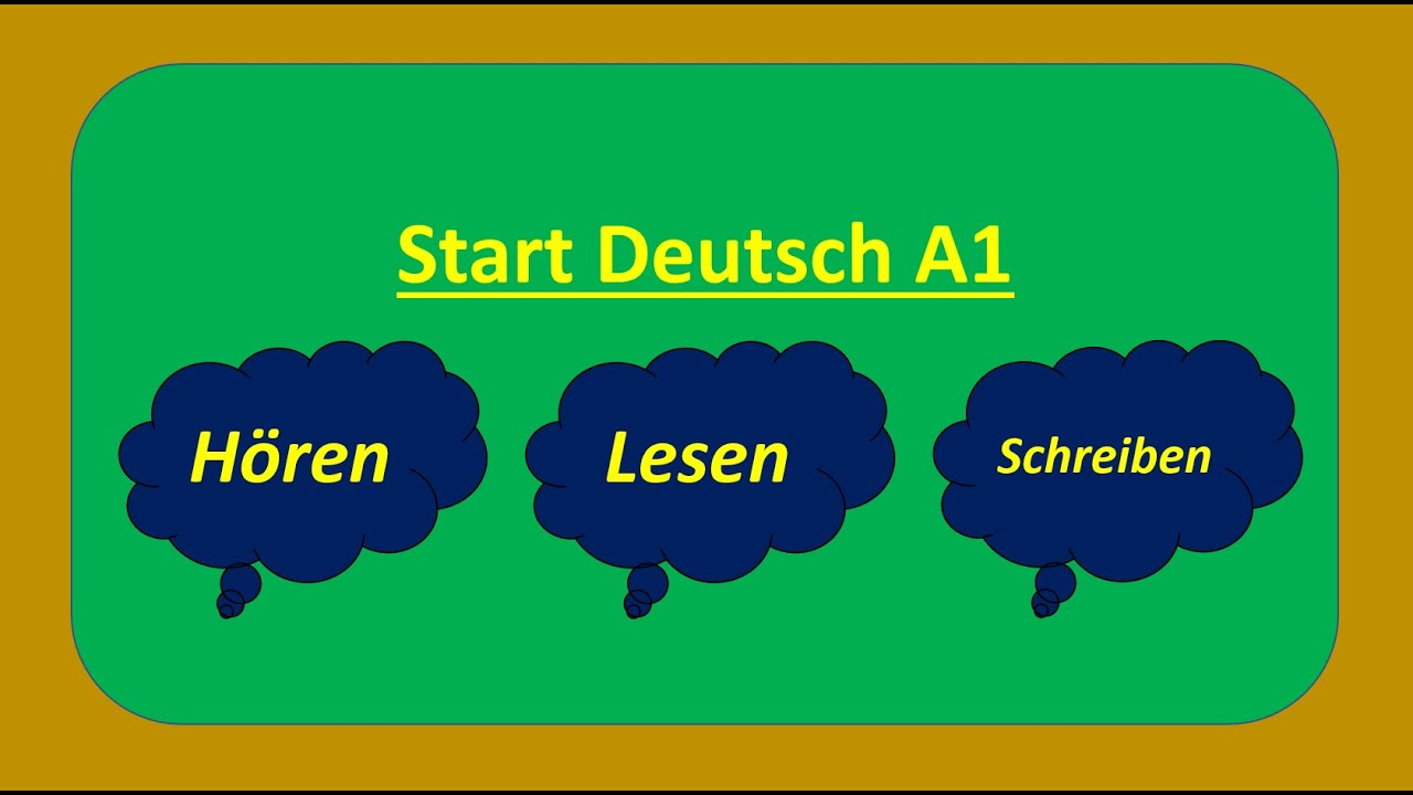 Start Deutsch A1 Hören, Lesen und Schreiben modelltest mit Lösung am Ende || Vid - 34