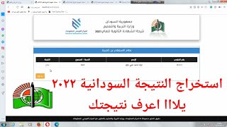 كيفية استخراج نتيجة الشهادة السودانية ٢٠٢٢ من موقع الوزارة #اكاديمية_الأستاذ_أحمد_حسين