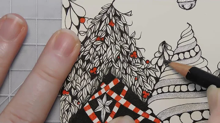 Christmas Zentangle Patterns for Beginners - Zentangle Inspired Art for Christmas