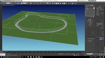 Making a race track/road in 3ds Max using splines