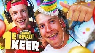 BAS ZIJN 1E KEER FORTNITE IS HILARISCH!! - Fortnite #56