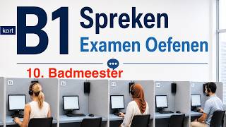 10. Badmeester B1 Speaking Practice Through Listening Kort