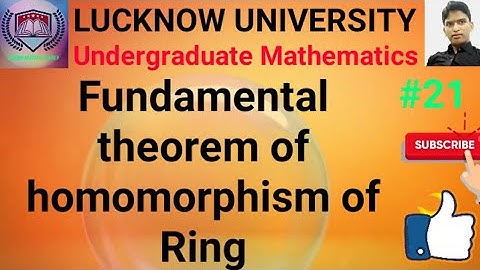 Lucknow University Abstract Algebra (Ring-Theory)21