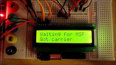 Arduino MSF60Khz Receiver with LCD