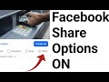 How To Allow Share Botton On Facebook Facebook Share Options On How To Allow Share Botton On Facebook Facebook Share Options On