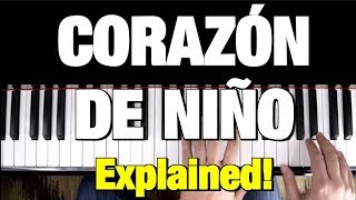 CORAZON DE NIÑO - PIANO TUTORIAL - RAUL DI BLASIO - (Part 1 of 4)