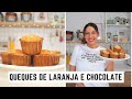 Queques fofinhos de laranja e chocolate