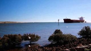 Cargo ship docking in Port Hedland