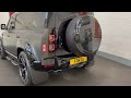 Land rover defender v8 urban milltek sports valved exhaust amazing sound black tips forzaline ltd