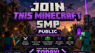 Join DARGON SMP S2 NOW! BEST Public Minecraft SMP 👑