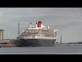 Celebrity Silhouette | QV | Ventura | QM2 | Horn Battle Southampton Docks 14/07/19