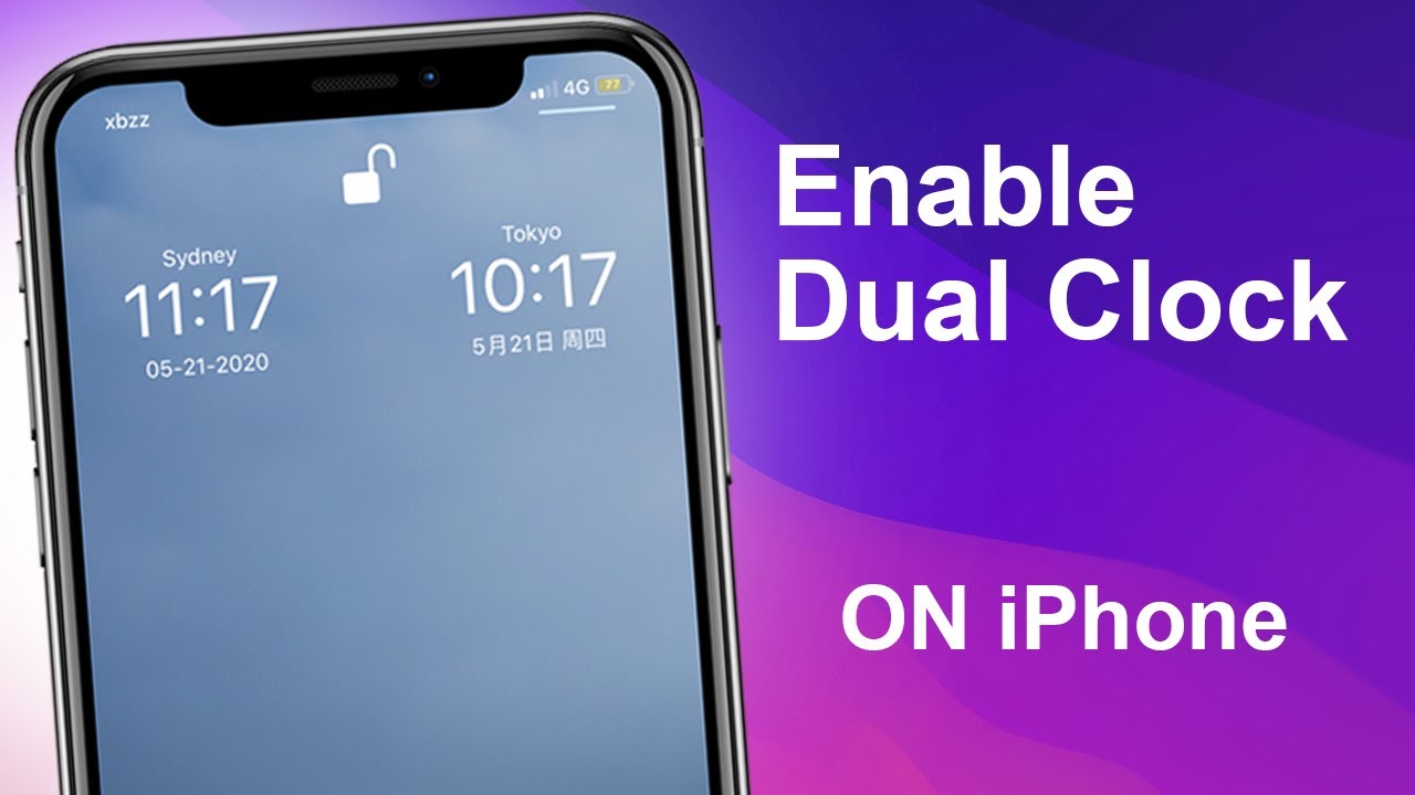 How to Enable Dual Clocks on Any iPhone Lock Screen🔥🔥🔥. YouTube